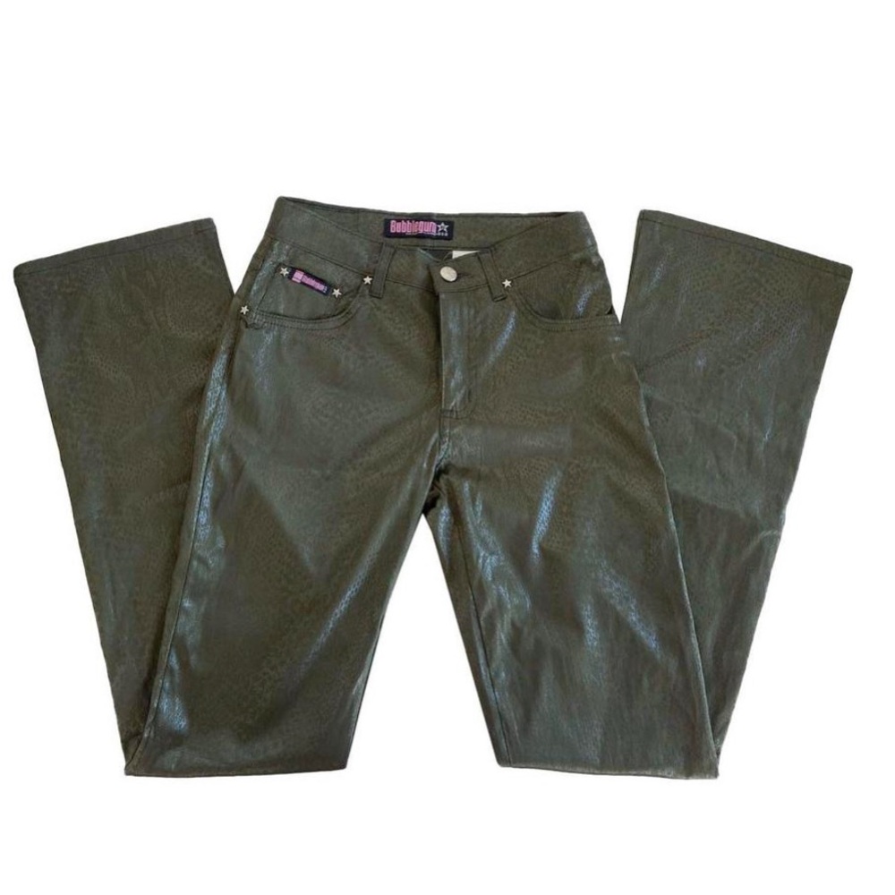 y2k bubblegum snakeprint pant